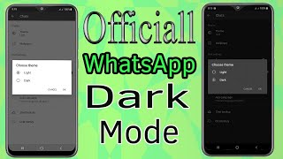WhatsApp Dark Mode : How To Enable WhatsApp Black Theme Officially In Android 9 and 10  #HelpingMind screenshot 4