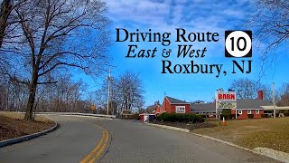 Driving Route 10 in Roxbury, NJ