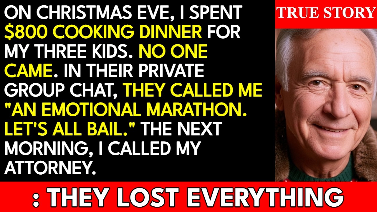 La vigilia di Natale, dopo tre ore a preparare un tavolo per 22 persone, ho scoperto per sbaglio una chat tra i miei figli. "Papà ha trasformato il Natale in un rituale di lutto", scriveva Brian....