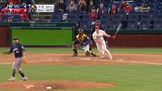 JT Realmuto Go-Ahead 2-Out RBI Double! | Phillies vs Brewers 5.13.19