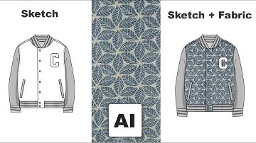 Apply a Fabric Pattern on a Sketch with AI - AI Textile on Sketch Generator