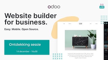 Maak in een paar kliks een geïntegreerde website met Odoo (Dutch)