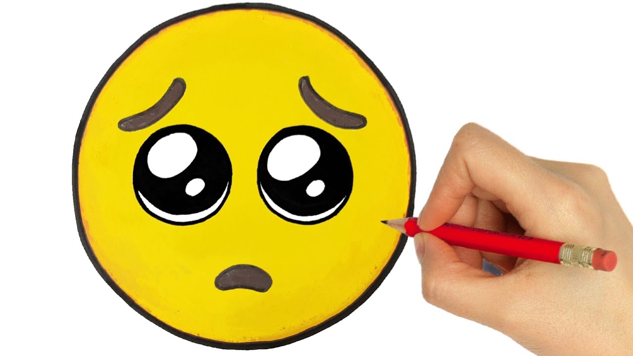 How To Draw Sad Emoji Youtube