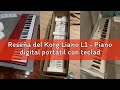 Reseña del Korg Liano L1 - Piano digital portátil con teclado Premium "Soft-Touch" - Negro