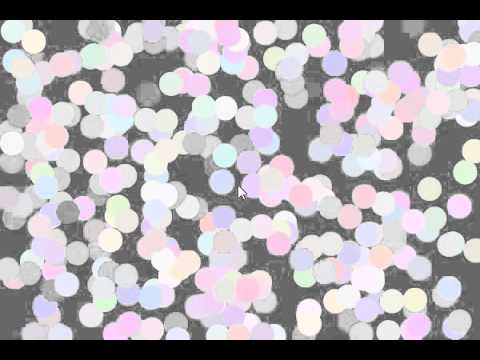 Processing：ランダムで出てくる明るい色