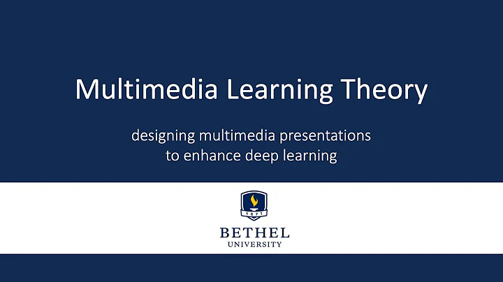 Cognitive Theory of Multimedia Learning