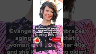 Evangeline Lilly: "Getting older is super!"#evangelinelilly#trending#hollywoodgossips