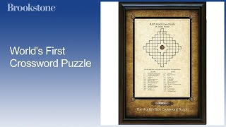 World's First Crossword Puzzle