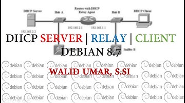 INSTALLASI, KONFIGURASI & TESTING DHCP SERVER | RELAY | CLIENT - DEBIAN 8 7