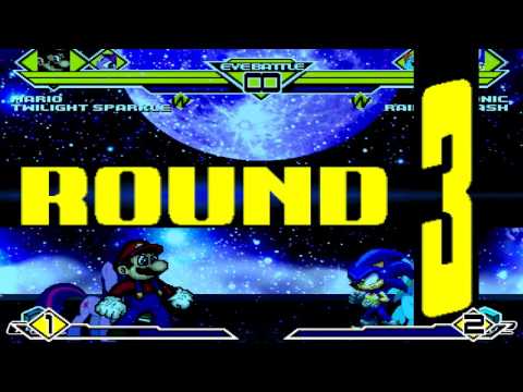 BTW MUGEN All Stars 257 Mario And Twilight Sparkle Vs Sonic And Rainbow Dash