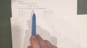 MM029 Maths Methods Fortify Study Guide - "How to solve simultaneous equations (no solutions)"