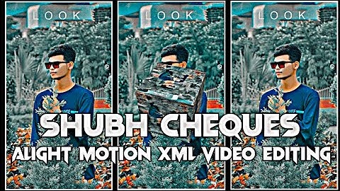 Shubh - Cheques 🥀 | XML FILE | Alight motion XML video Editing | Punjabi Song | XML FILE 💳🥀||