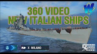 360 Video of  New Italian Cruisers and Premium Ships