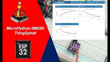(Demo) ESP32 MicroPython Send Sensor Readings to ThingSpeak (BME280)