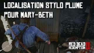 RED DEAD REDEMPTION 2] LOCALISATION STYLO PLUME POUR MARY-BETH (PS4 PRO) -  YouTube