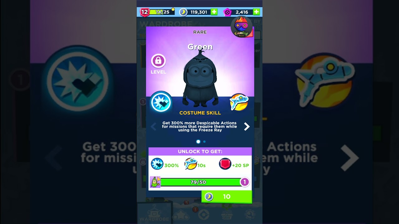Minion Rush How to Unlock Green Minion | Minion 