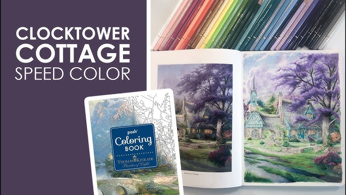 Thomas Kinkade Disney Adult Coloring Book Challenge: The Little Mermaid