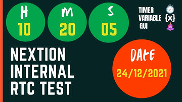 Nextion internal rtc | Time and date | GUI design | Nextion Internal Real Time Clock | nextion rtc