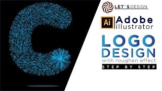 How to design a realistic 3d fur effect alphabet logo | 3d logo design in adobe illustrator screenshot 2
