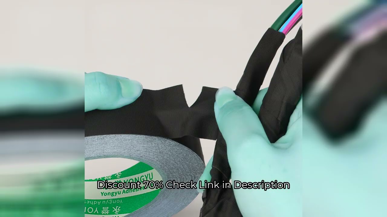 Electrical Fabric Tape, Insulating Acetate Cloth Adhesive Tape, Heat Hesistant, for Laptop Automotiv