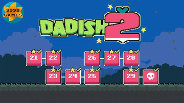 Dadish 2: World 3 , All Levels + All Stars , iOS/Android Walkthrough