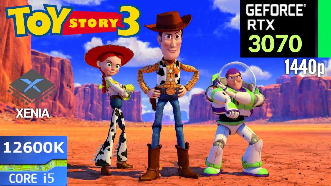 Xenia Emulator Toy Story 3 2K 60FPS Unlocked RTX 3070 + i5 12600K YouTube