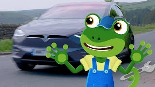 Gecko's Electric Car Song | Gecko's Real Vehicles | Songs Fro Kids | Vehicle Songs