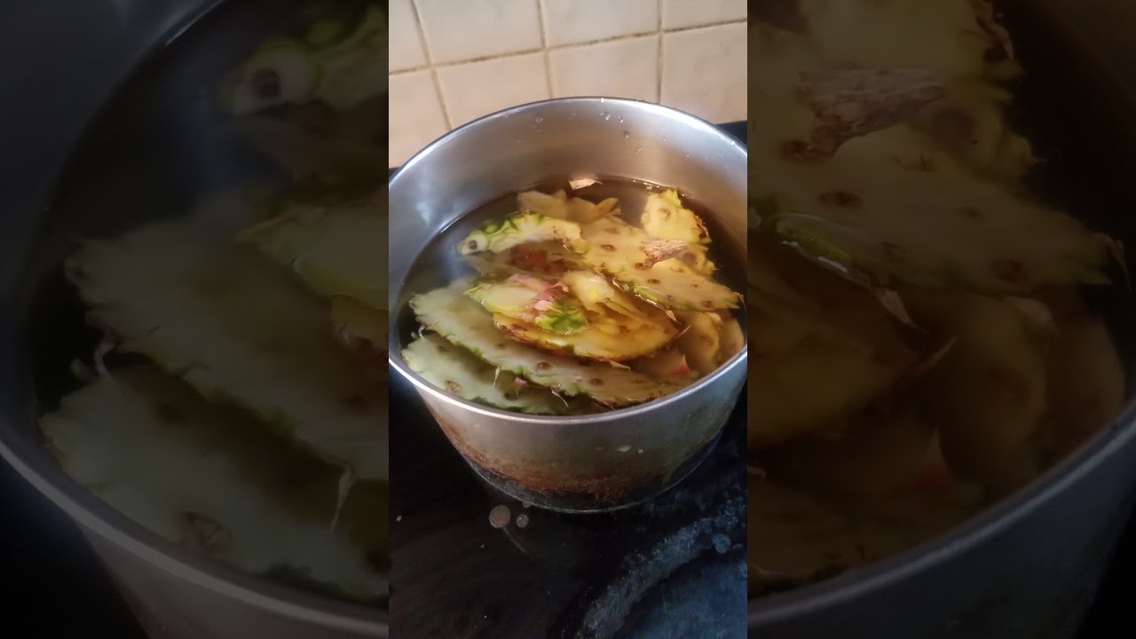 Pineapple. Boiling the peels. YouTube