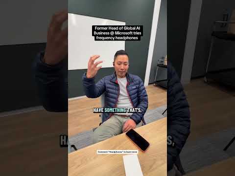 Watch a Former Microsoft AI Executive Try Our Headphones for the First Time 🤯🎧