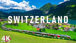 Switzerland 4K  Relaxing Music With Beautiful Natural Landscape  Amazing Nature