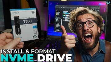 HOW TO INSTALL AND FORMAT A NEW NVME DRIVE (WINDOWS)