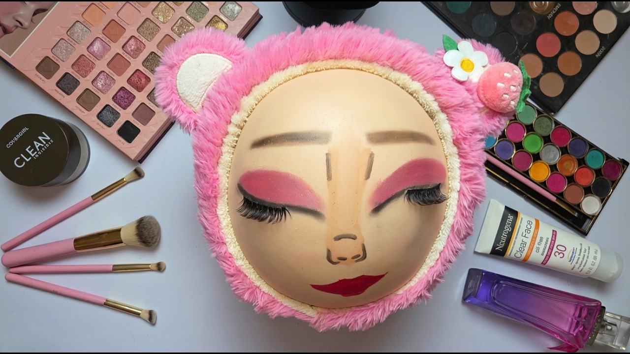 ASMR Makeup on Watermelon 🍉 ( No Talking)