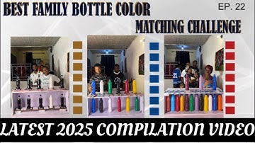 🆕🎯- THE MOST FUNNY, SMART & ENTERTAINING BOTTLE COLOR MATCHING CHALLENGE -2025 COMPILATION VIDEO