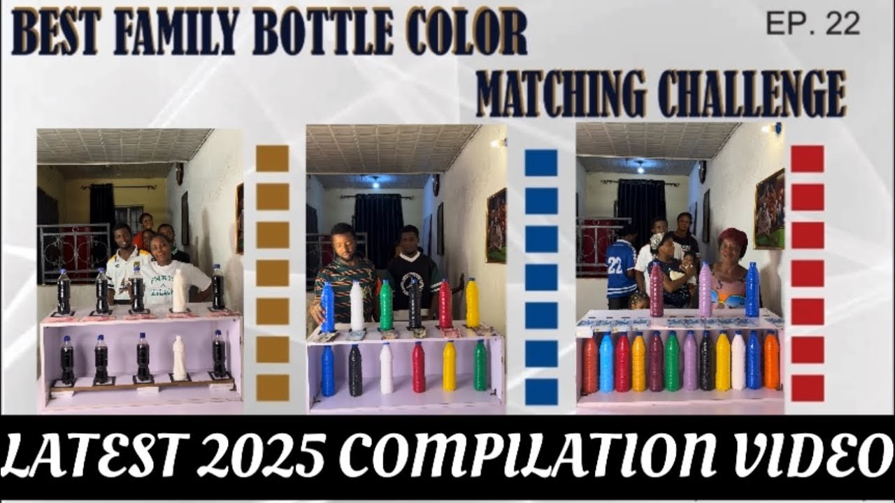 🆕🎯- THE MOST FUNNY, SMART & ENTERTAINING BOTTLE COLOR MATCHING CHALLENGE -2025 COMPILATION VIDEO