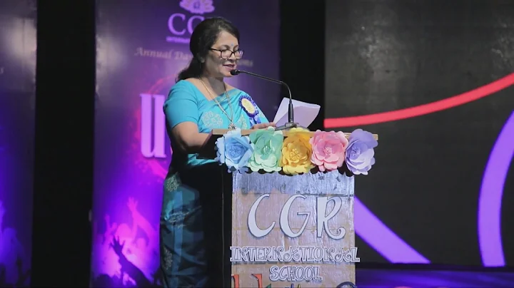 Annual Report by Principal - CGR International School Annual Utsav 2017