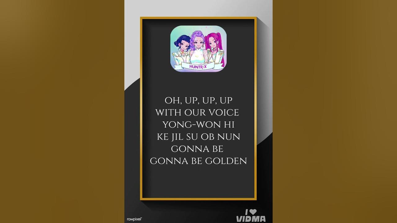 golden song lyrics | kpop demon hunter |HUNTR/X #kpopdemonhunters #golden #lyrics #ytshorts #fyp