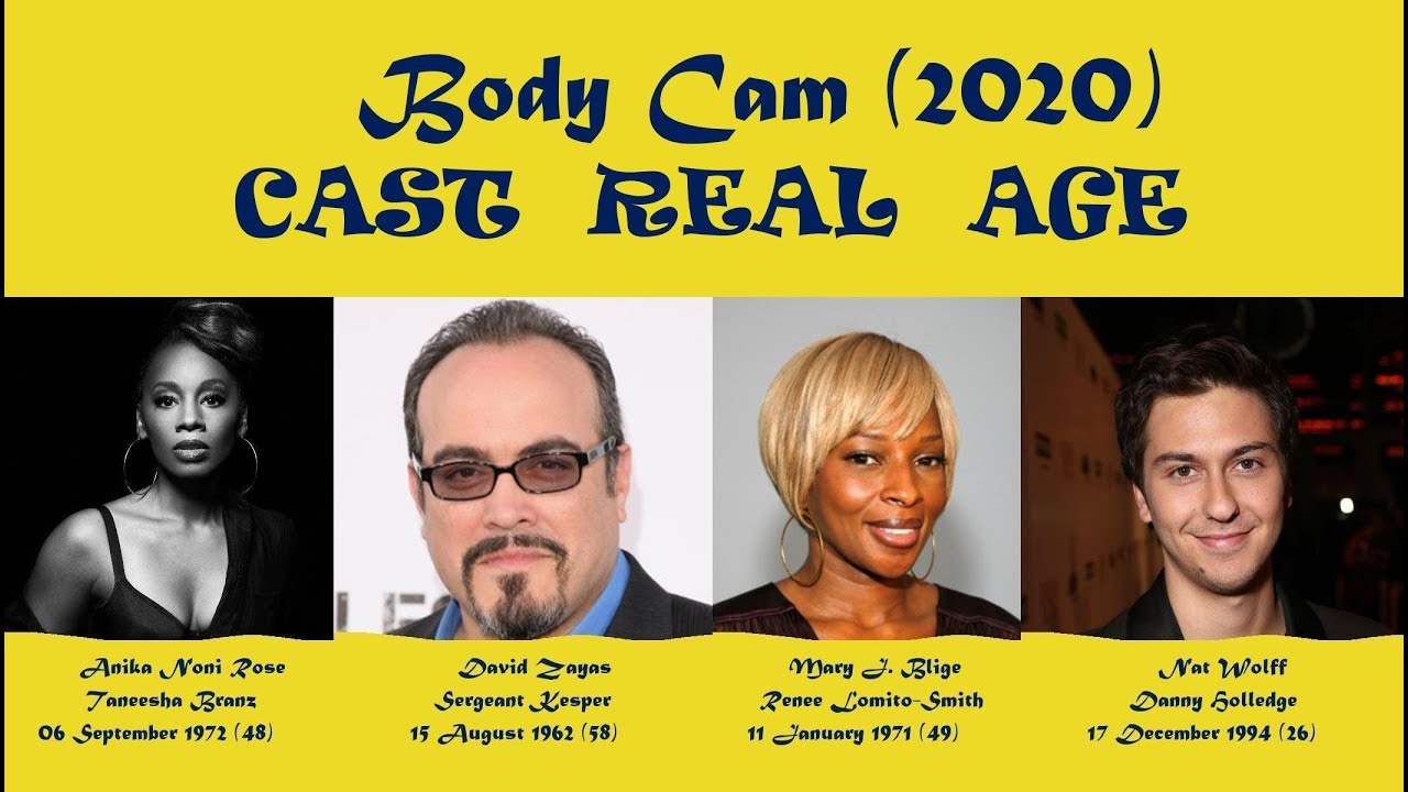 Body Cam 2020 Cast Age YouTube