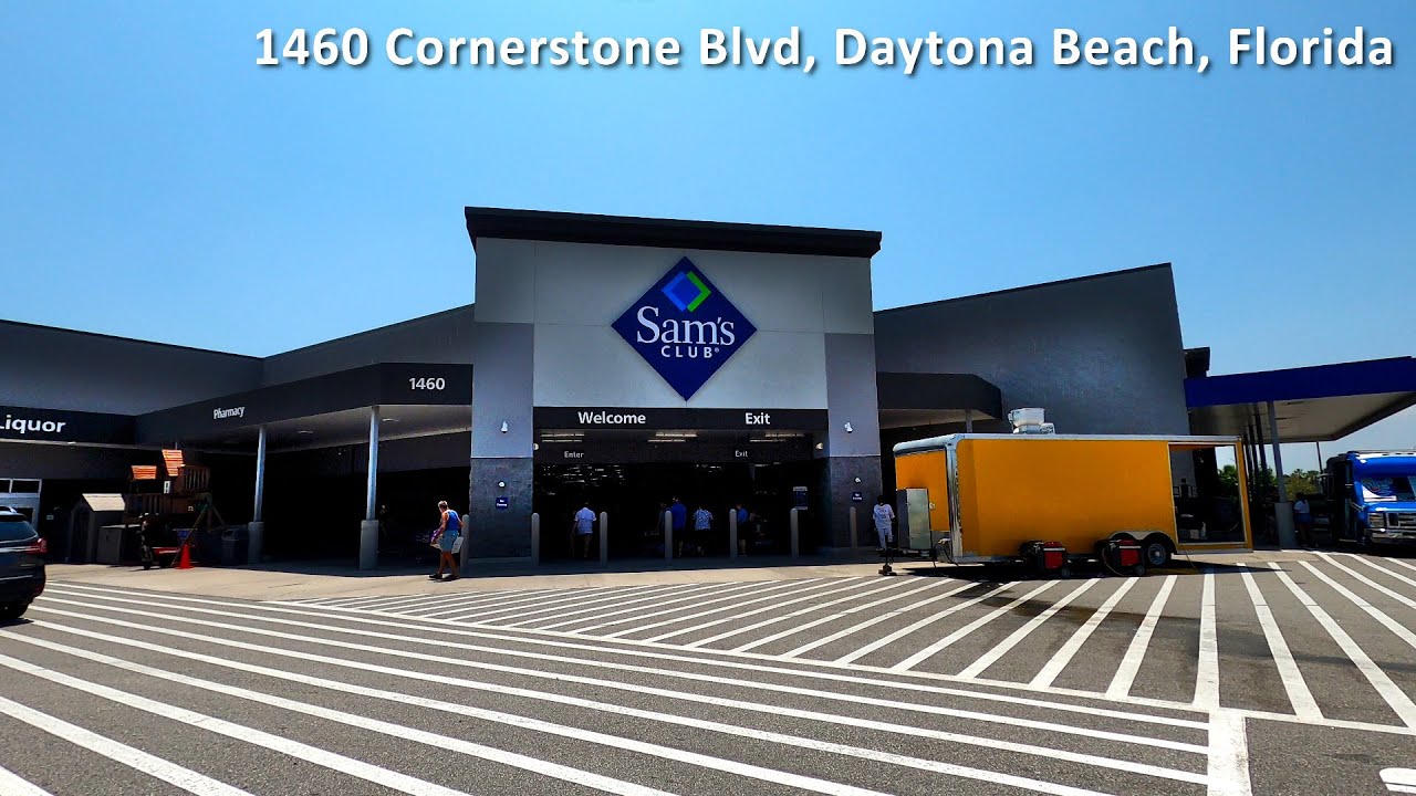 Shopping at Sam's Club in Daytona Beach, Florida at Tanger Outlets near