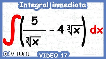 Integral inmediata ejemplo 17 | Cálculo integral - Vitual