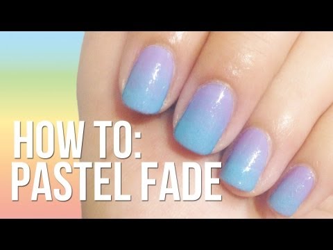 Pastel Fade Nails ♥ NO SPONGE NEEDED