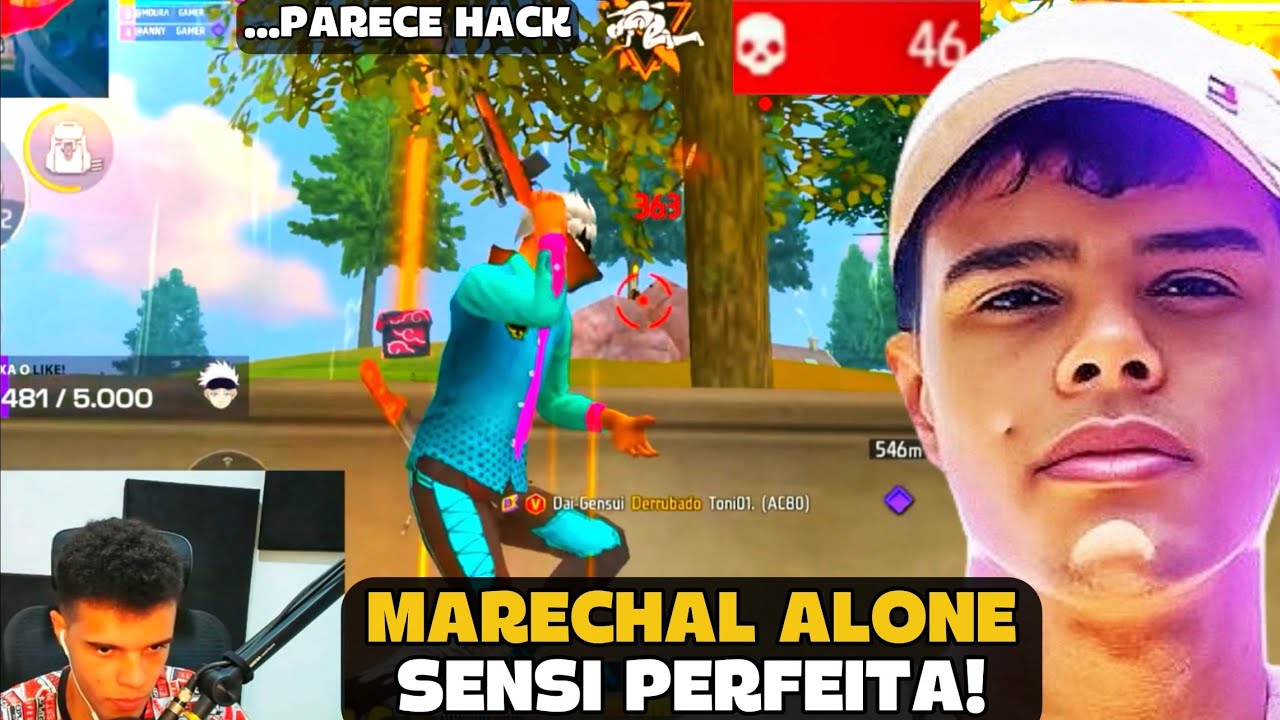 MARECHAL LIMPOU O MAPA COM A SENSIBILIDADE PERFEITA! FREE FIRE - MARECHAL HIGHLIGHTS