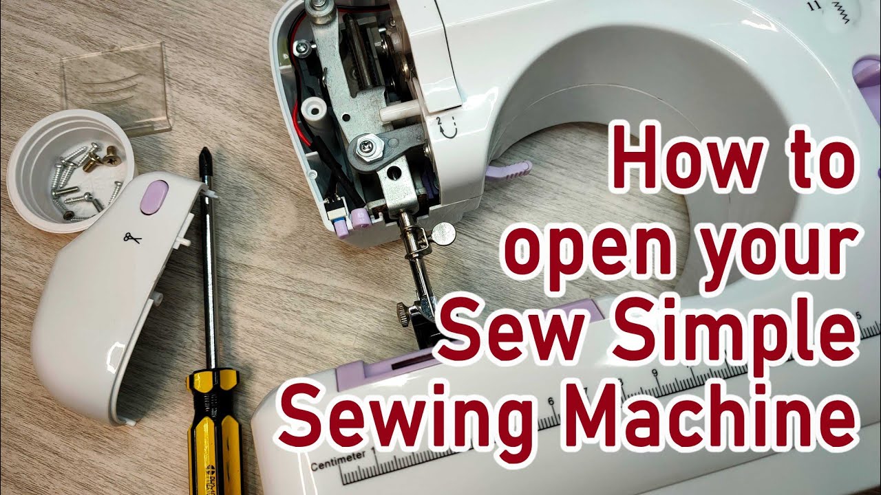 How to open simple sewing machine Sew simple sewing machine