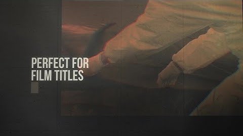 PROJECTOR - After Effects Template - Title Sequence