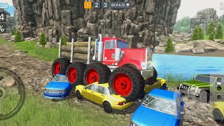 Crushing Car Under My Truck - Test Driver: Offroad Games Android Gameplay HD screenshot 4