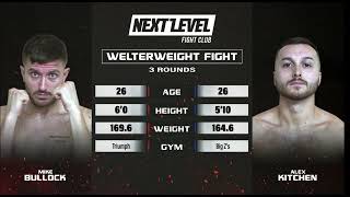 Next Level Fight Club broadcast. Mike bullock MMA fight.