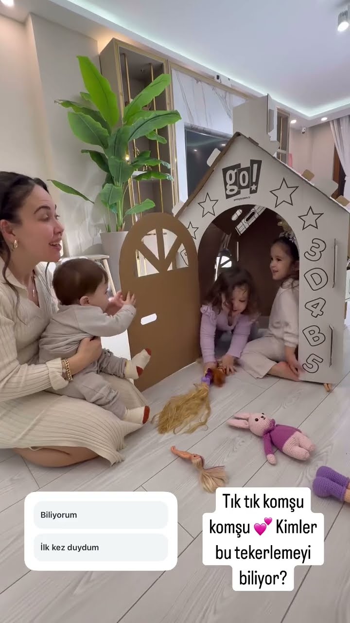 Tık tık komşu komşu ? Kim bu tekerlemeyi biliyor? ❤️