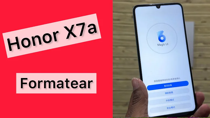 Honor X7a [ como formatear ] como hacer el hard reset