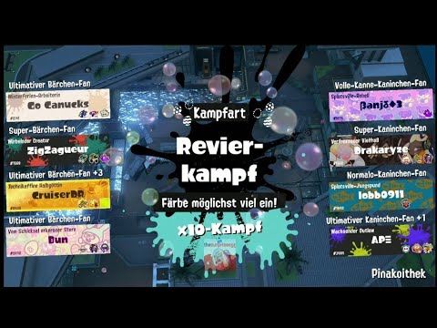 x10 Revierkampf / 10x Battle turf war Splatoon 3 SpringFest SPLATFEST Li'l bunnies vs bear cubs