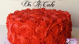 How To Pipe Rosettes On A Cake