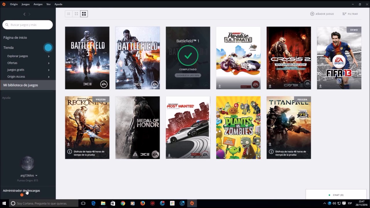 como instalar juegos en origin, sin descargar 2016 ( solo con backup)